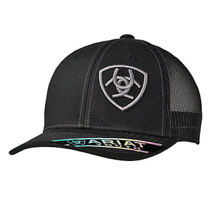 ARIAT YOUTH OFFSET LOGO CAP - BLACK