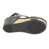 VERY G WOMEN'S WALLY TOOLED SANDAL - BLACK