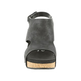 VERY G WOMEN'S WALLY TOOLED SANDAL - BLACK