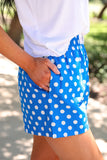 EASY WIN POLKA DOT BOXER SHORTS - BLUE