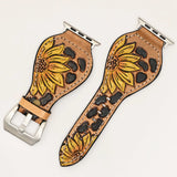 AMERICAN DARLING LEATHER TOOLED APPLE WATCHBAND - ADWAR128