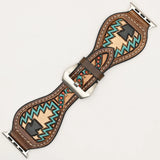 AMERICAN DARLING LEATHER TOOLED APPLE WATCHBAND - ADWAR129
