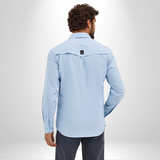 MENS WRANGLER DROVER UTILITY SHIRT - CERULEAN