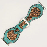 AMERICAN DARLING LEATHER TOOLED APPLE WATCHBAND - ADWAR143