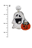 TRICK OR TREAT GHOST SEQUINEARRINGS