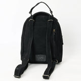 AMERICAN DARLING BACKPACK HAND TOOLED GENUINE LEATHER  - BLACK