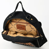 AMERICAN DARLING BACKPACK HAND TOOLED GENUINE LEATHER  - BLACK