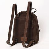 AMERICAN DARLING BACKPACK HAND TOOLED GENUINE LEATHER  - COFFEE