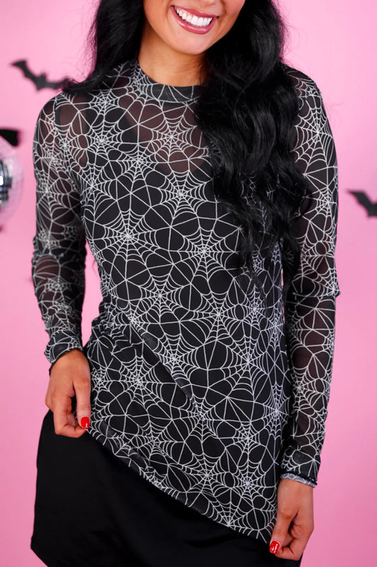 KATE MESH TOP - SPIDERWEBS