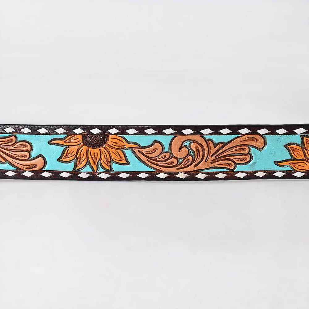 American Darling Western Hand Tooled Leather Belt  display picture 2