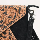 American Darling Envelope Beautifully Hand Tooled Genuine Leather women handbag - adbg1821