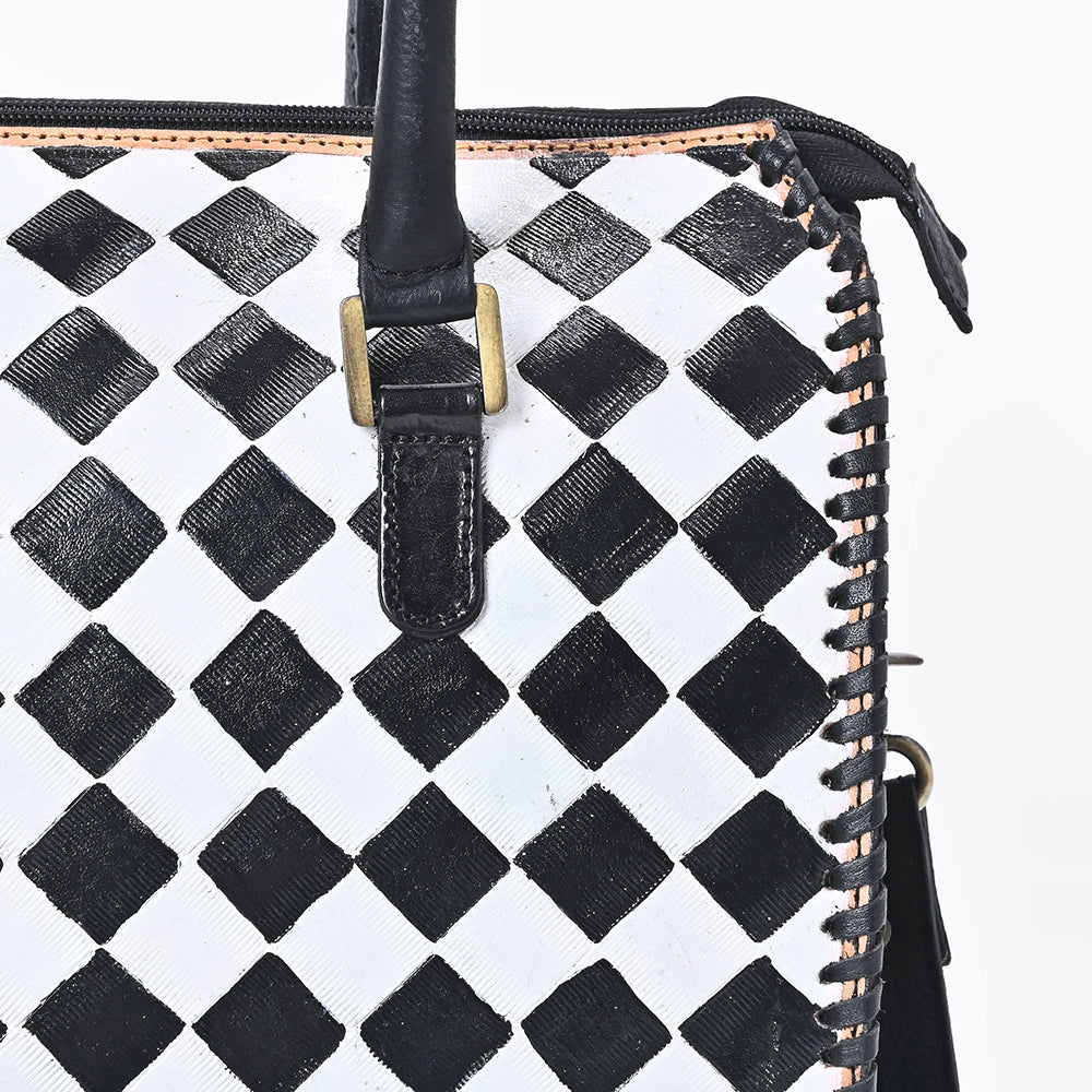 OHLAY GENUINE WESTERN LEATHER TOTE BAG