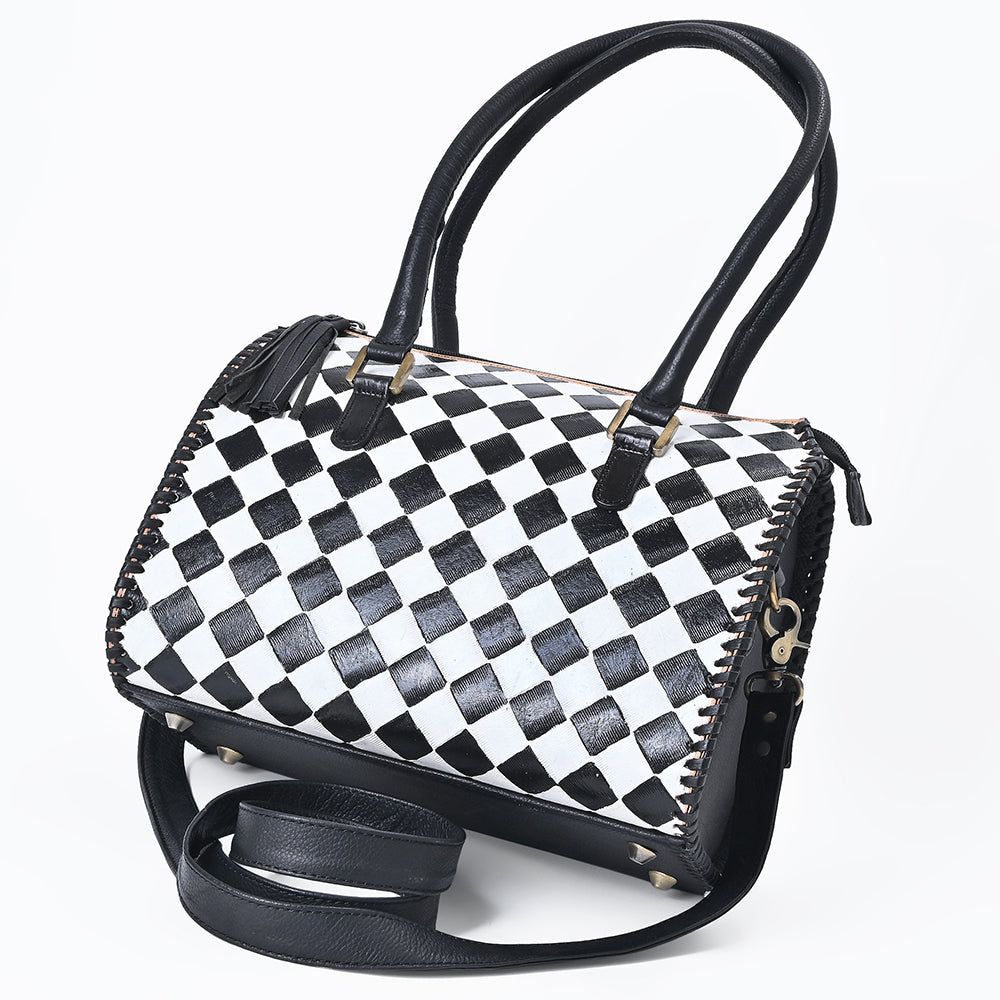 OHLAY GENUINE WESTERN LEATHER TOTE BAG