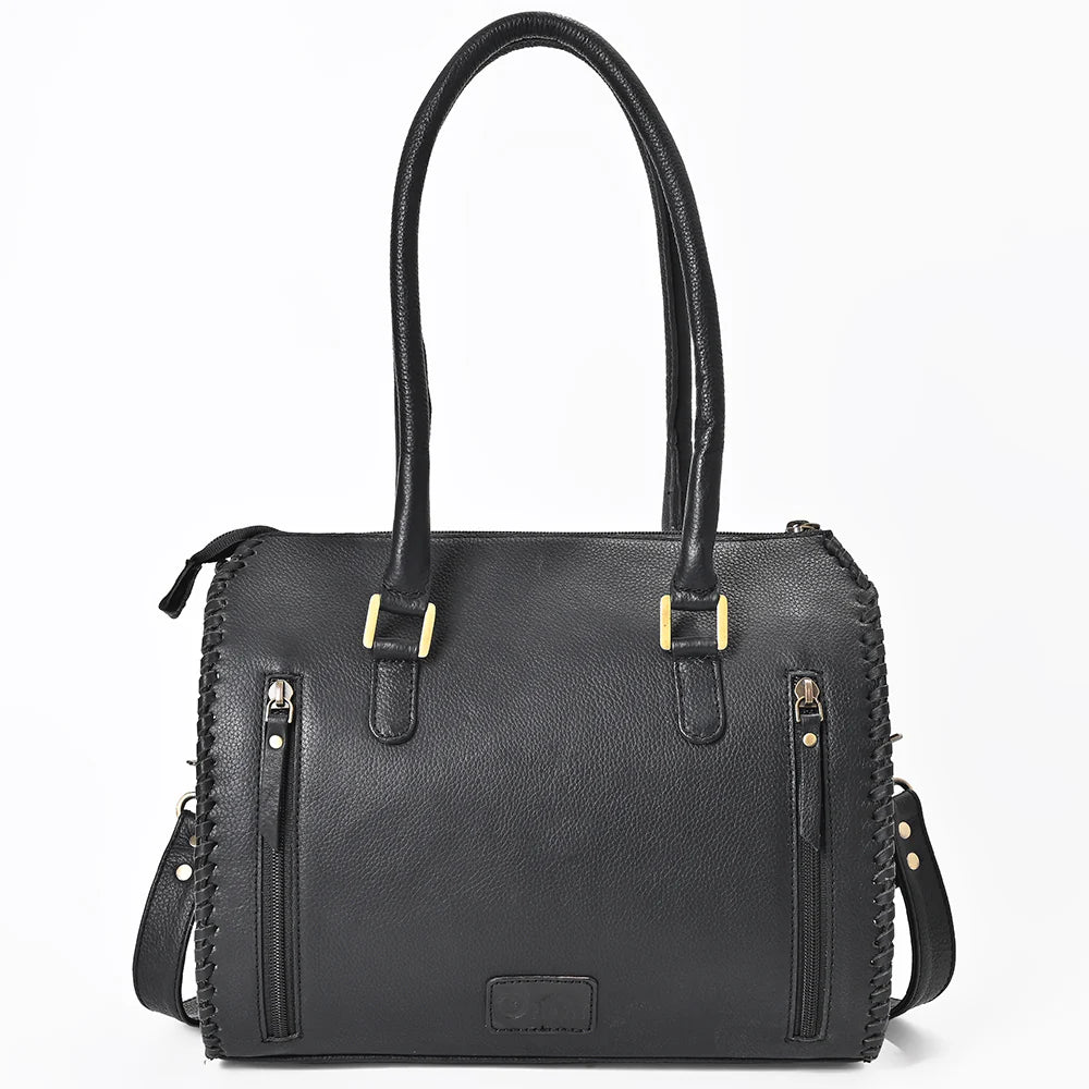 OHLAY GENUINE WESTERN LEATHER TOTE BAG