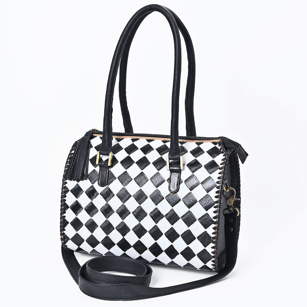 OHLAY GENUINE WESTERN LEATHER TOTE BAG