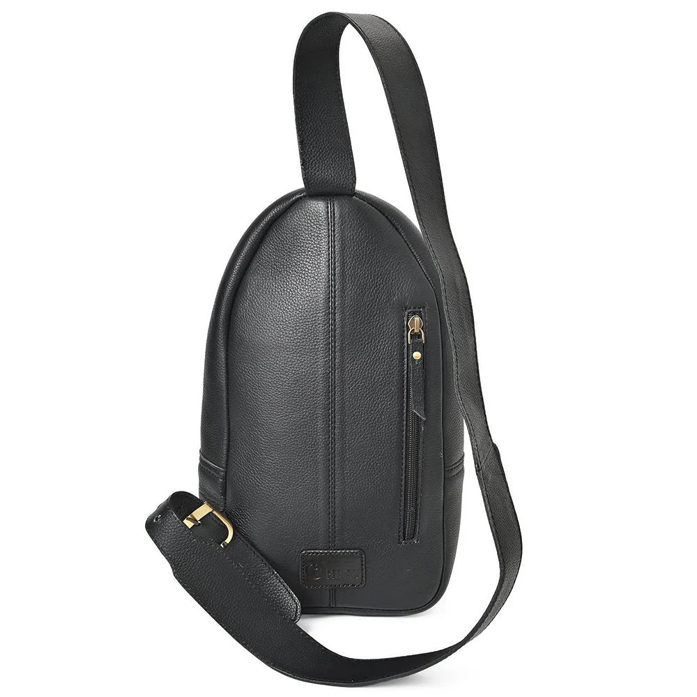OHLAY LEATHER TOOLED SLING HAIR ON WESTERN BAG