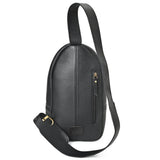 OHLAY LEATHER TOOLED SLING HAIR ON WESTERN BAG