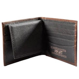 ARIAT BIFOLD PASS CASE STYLE MENS WALLET PATCH BROWN