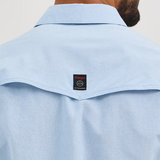 MENS WRANGLER DROVER UTILITY SHIRT - CERULEAN