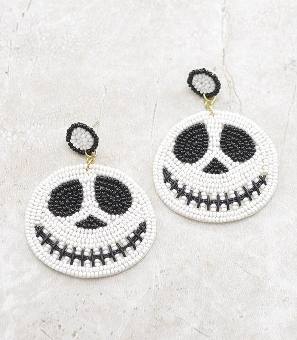 JACK SKELETON BEARDED EARRINGS