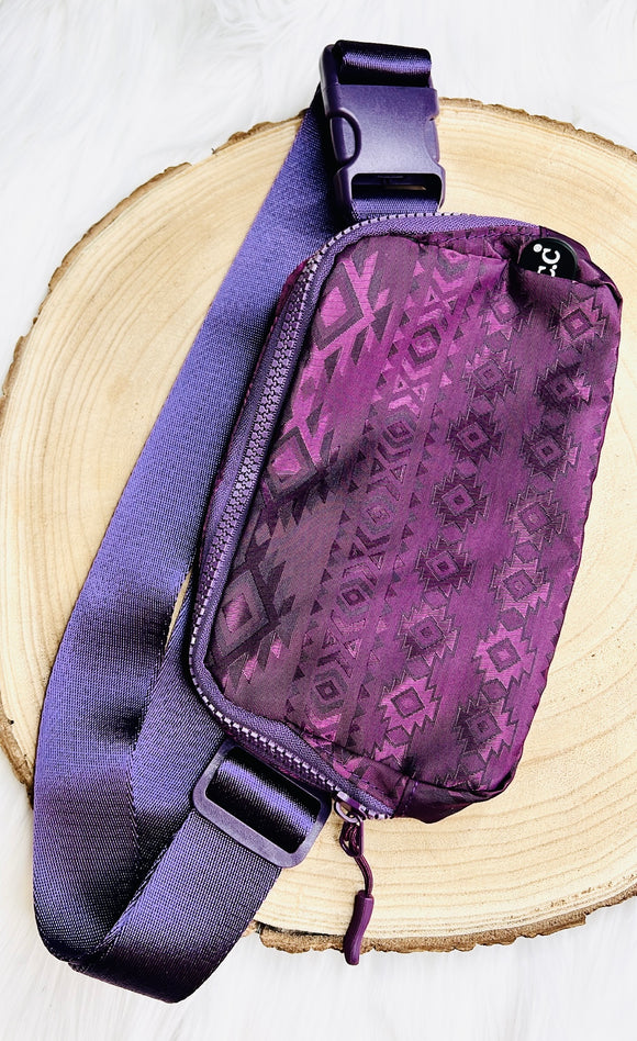 AZTEC PURPLE CC BUM BAG & FANNY PACK