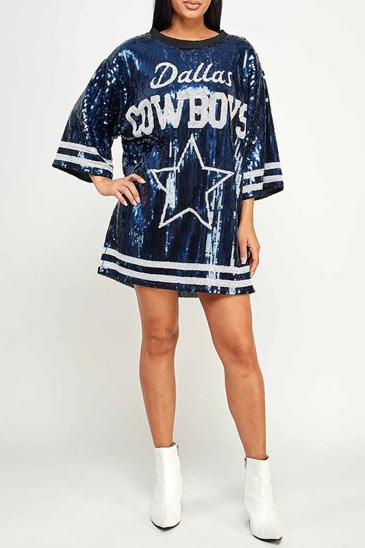 Dallas Cowboy Sequin Tee