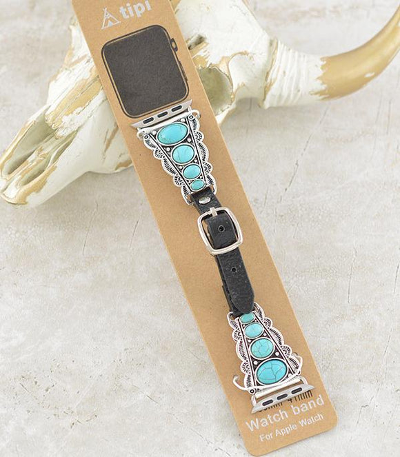 WESTERN TURQUOISE STONE WATCH BAND