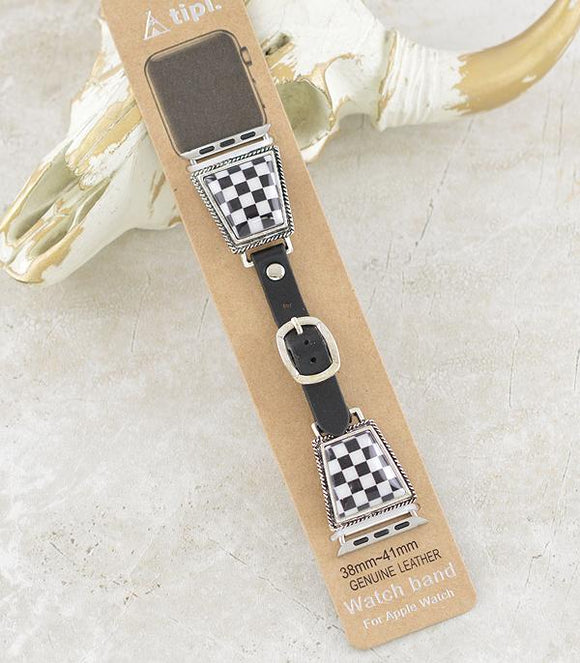 WESTERN CHECKERED WATCH BAND