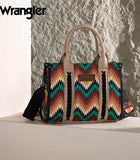 Wrangler Southwestern Pattern Dual Sided Print Concealed Carry MINI Tote - Black