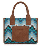 Wrangler Southwestern Pattern Dual Sided Print Concealed Carry MINI Tote - Jean