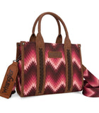 Wrangler Southwestern Pattern Dual Sided Print Concealed Carry MINI Tote - Pink