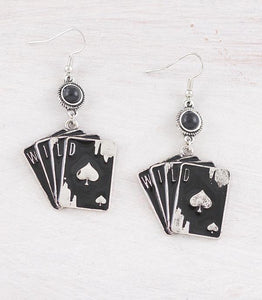 Western Ace Card Earrings