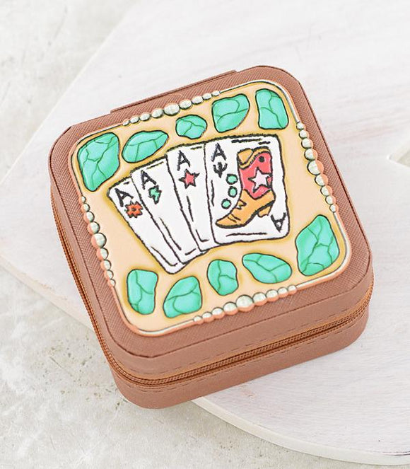 Western Ace Card Mini Jewelry Case