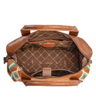 Wrangler Southwestern Knitted Duffle Bag - Brown