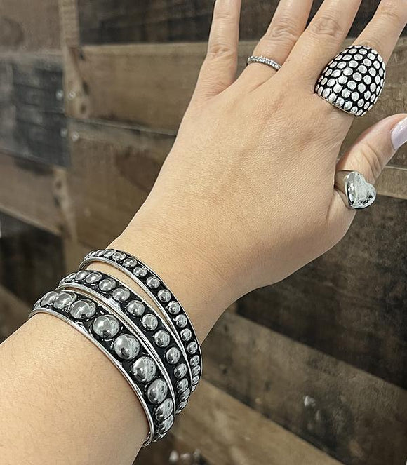 Western Bangle Bracelet Triple Set