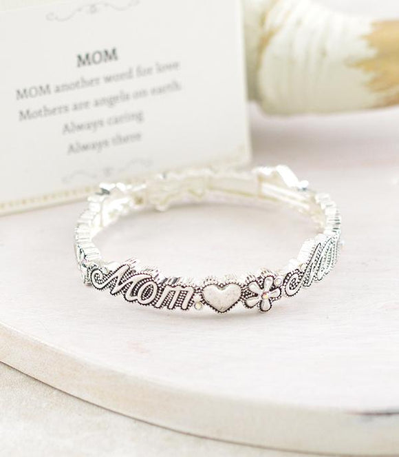 MOM STRETCH BANGLE BRACELET