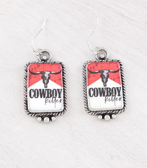 Western Cowboy Killer Earrings