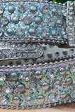Multi Color Rhinestone One Size Belt