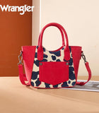 Wholesale Wrangler Cow Print Mini Tote Crossbody - Red