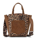 Wrangler Leopard Print Tote/Crossbody - Brown
