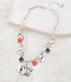 WESTERN ACE OF CARDS CHARM NECKLACE
