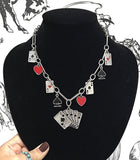 WESTERN ACE OF CARDS CHARM NECKLACE