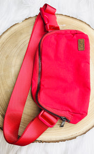 RED CC BUM BAG & FANNY PACK