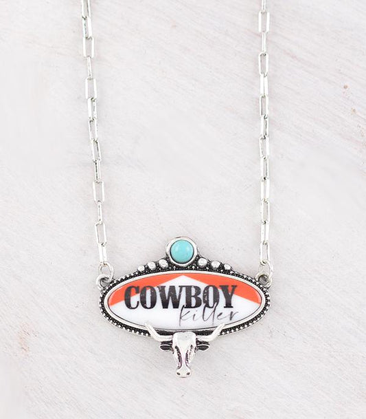 WESTERN COWBOY KILLER CONCHO NECKLACE