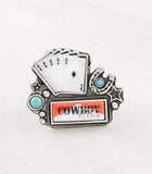 COWBOY KILLER CARDS CONCHO RING