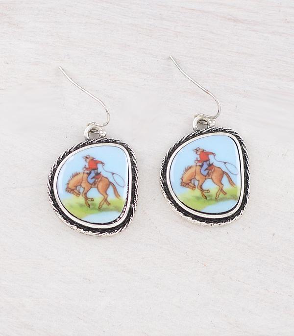 VINTAGE COWGIRL HOOK EARRINGS
