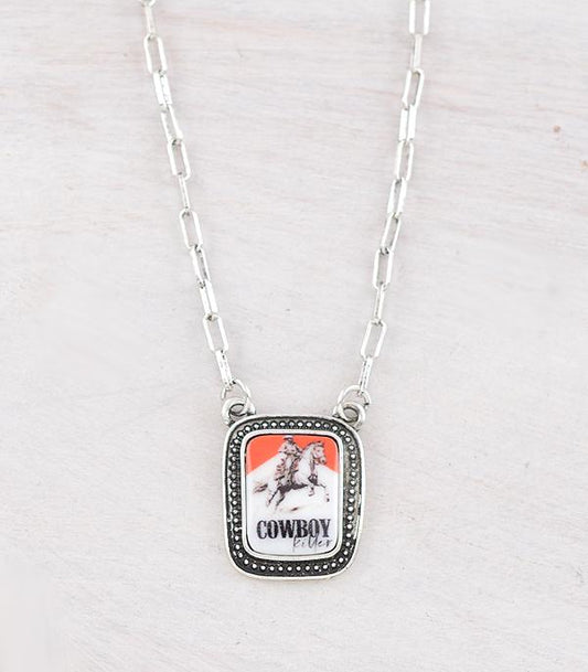 WESTERN COWBOY KILLER PENDANT NECKLACE