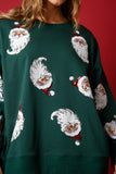 SANTA CLAUSE SEQUIN FRENCH TERRY SWEATER