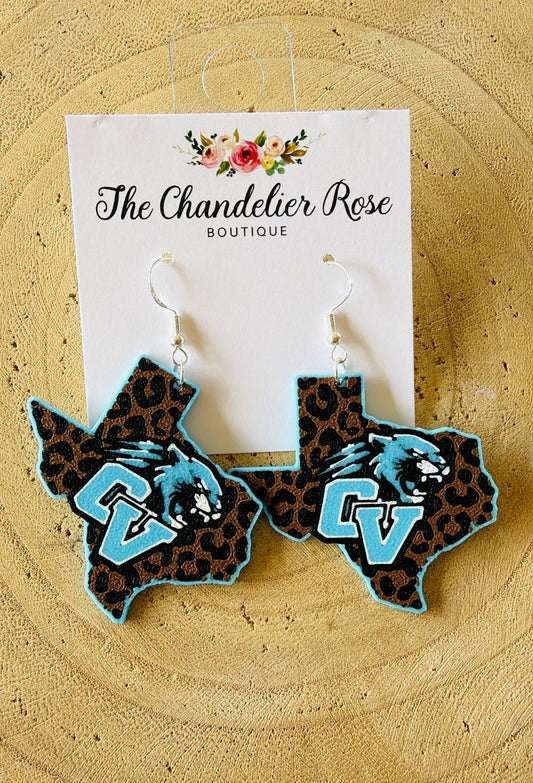 Creek View Leopard Earrings