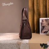 Wrangler Vintage Retro Cowboy Cool Print Concealed Carry Satchel/Crossbody - Jean